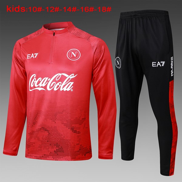 Bambino Felpa Allenamento Napoli 24/25 Rosso